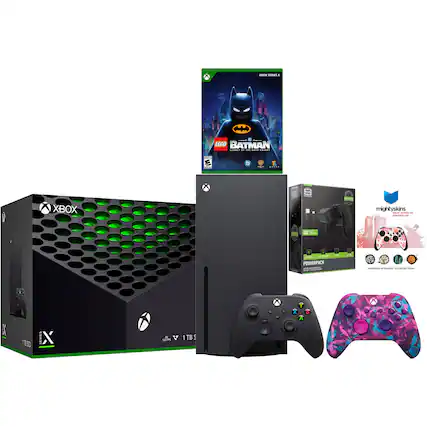 XBOX SERIES X
LEGO BATMAN
LEAGUE OF BATMAN
XBOX SERIES X
1TB SSD
XBOX
POWERPACK
mighty skins