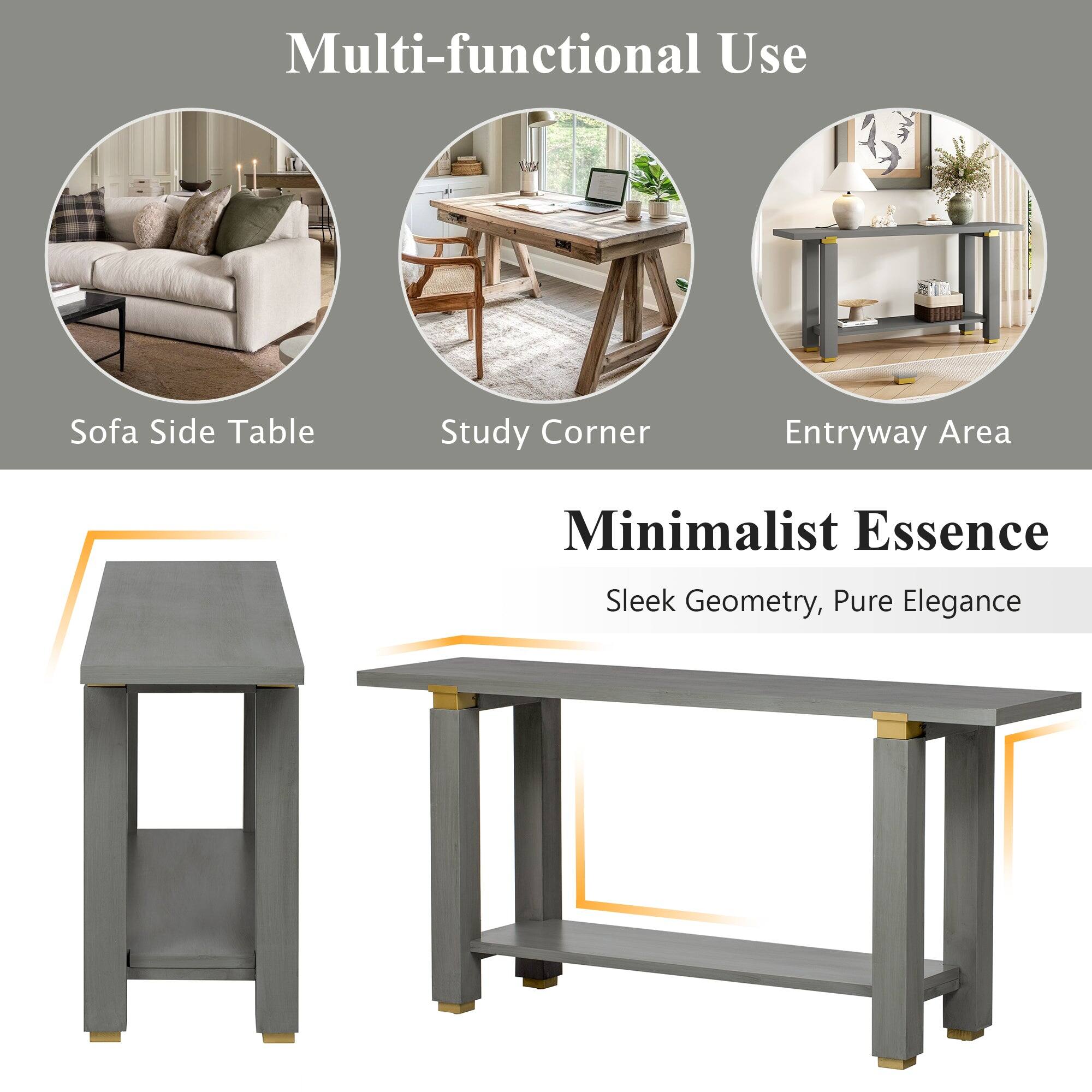 Multi-functional Use  
- Sofa Side Table  
- Study Corner  
- Entryway Area  

Minimalist Essence  
Sleek Geometry, Pure Elegance