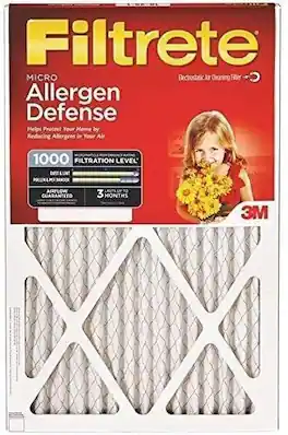 3M - AIR FILTER 20x25x1 Inch, Allergen Defense, 1 Count, Pleated Paper, Compatible with Furnace