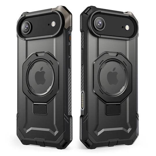 Left. SUPCASE - UB Grip Rugged MagSafe Case for iPhone 17 Air – Heavy-Duty Protection with Magnetic Charging Support - Black.