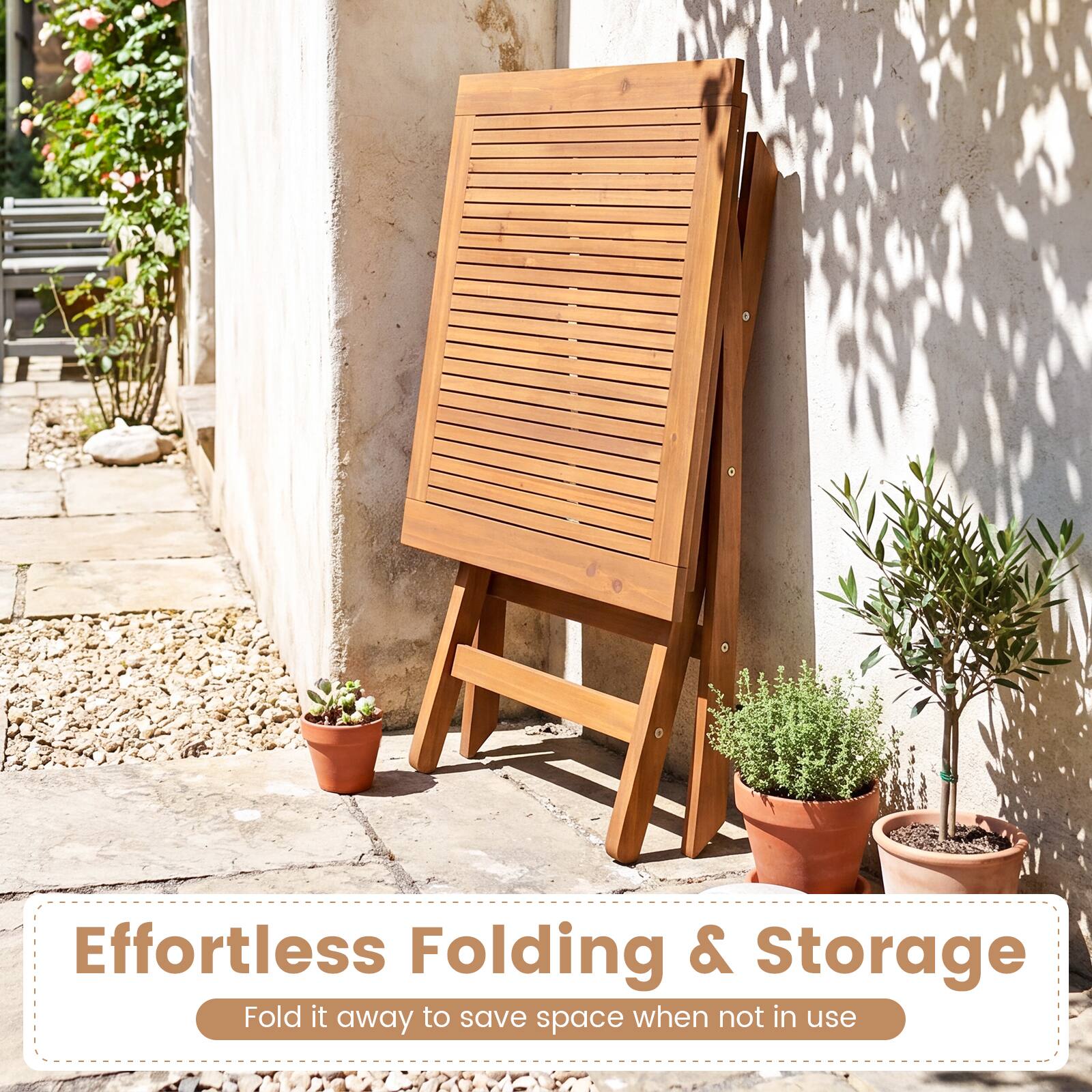 Effortless Folding & Storage  
Fold it away to save space when not in use