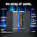 An array of ports. 1 x Power Button 1 x DC in 1 x HDMI 2.0 1 x 3.5mm front stereo headset jack 1 x USB 4 Gen3 Type-C 1 x front USB 3.2 Gen 2 Type-A 1 x RJ45 1 x rear USB 2.0 Type-A 1 x rear USB 3.2 Gen 2 Type-A 1 x USB 4 Gen3 Type-C 1 x SD card reader 1x front USB 3.2 Gen 2 Type-A support Power delivery 1 x HDMI 2.0