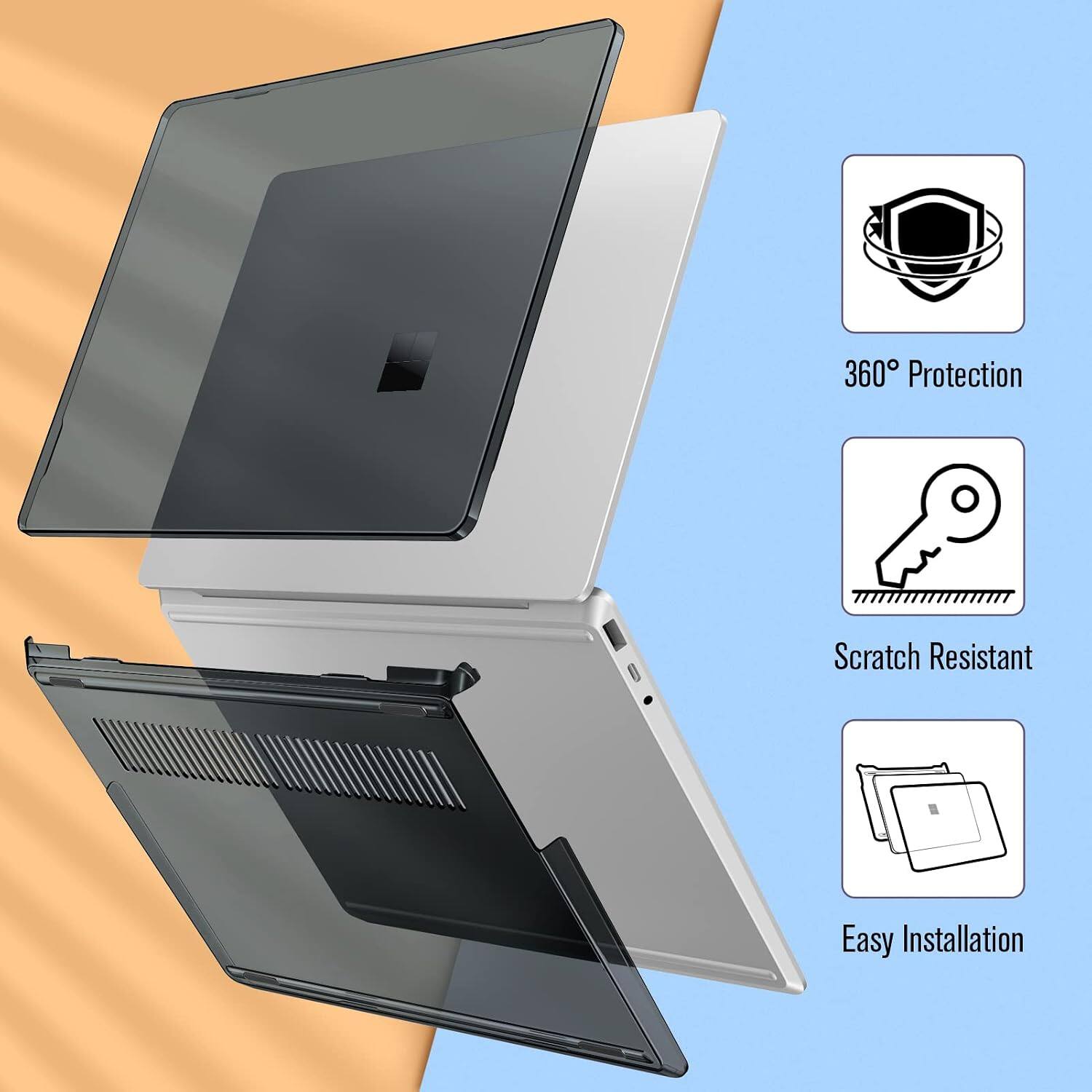 360° Protection  
Scratch Resistant  
Easy Installation