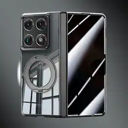 Dteck - Full-Body Case for Motorola Razr Fold (2026) with Kickstand, Rugged Hinge Cover Built-in Clear/Privacy Screen Protector - A