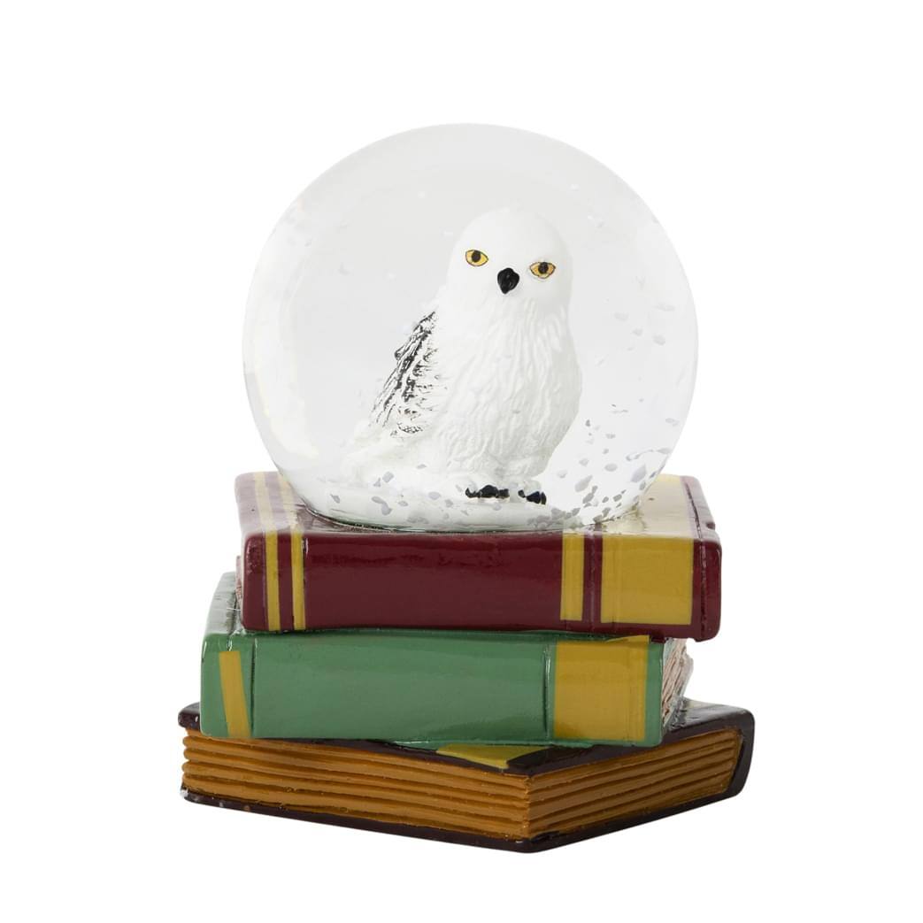Front. Silver Buffalo - Harry Potter Hedwig the Owl 3-Inch Mini Snow Globe - White.
