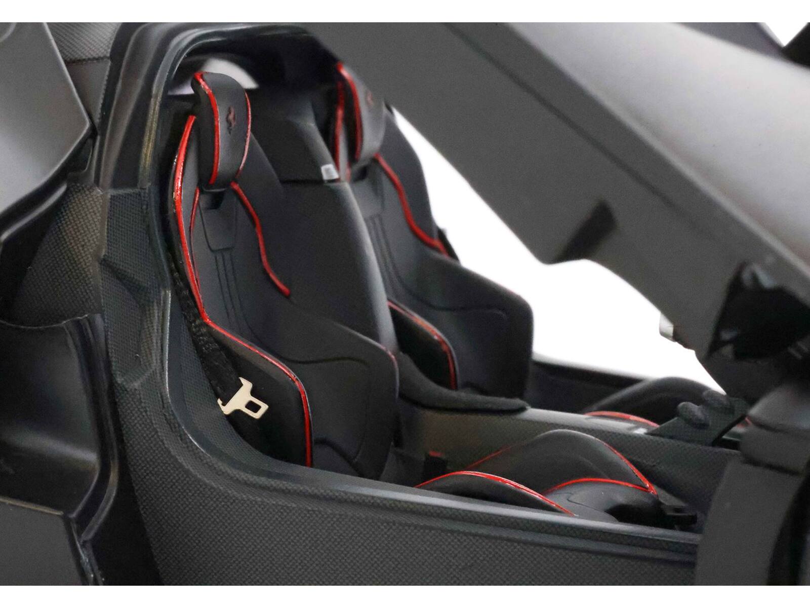 Alt View 4. BBR - Ferrari LaFerrari Matt Black With Display Case Limited Edition to 78 pieces Worldwide 1/18 Diecast Model Car by BBR.