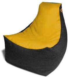 Jaxx - Pixel Gamer Chair - Game Room / Home Theater Bean Bag Chair - Yellow