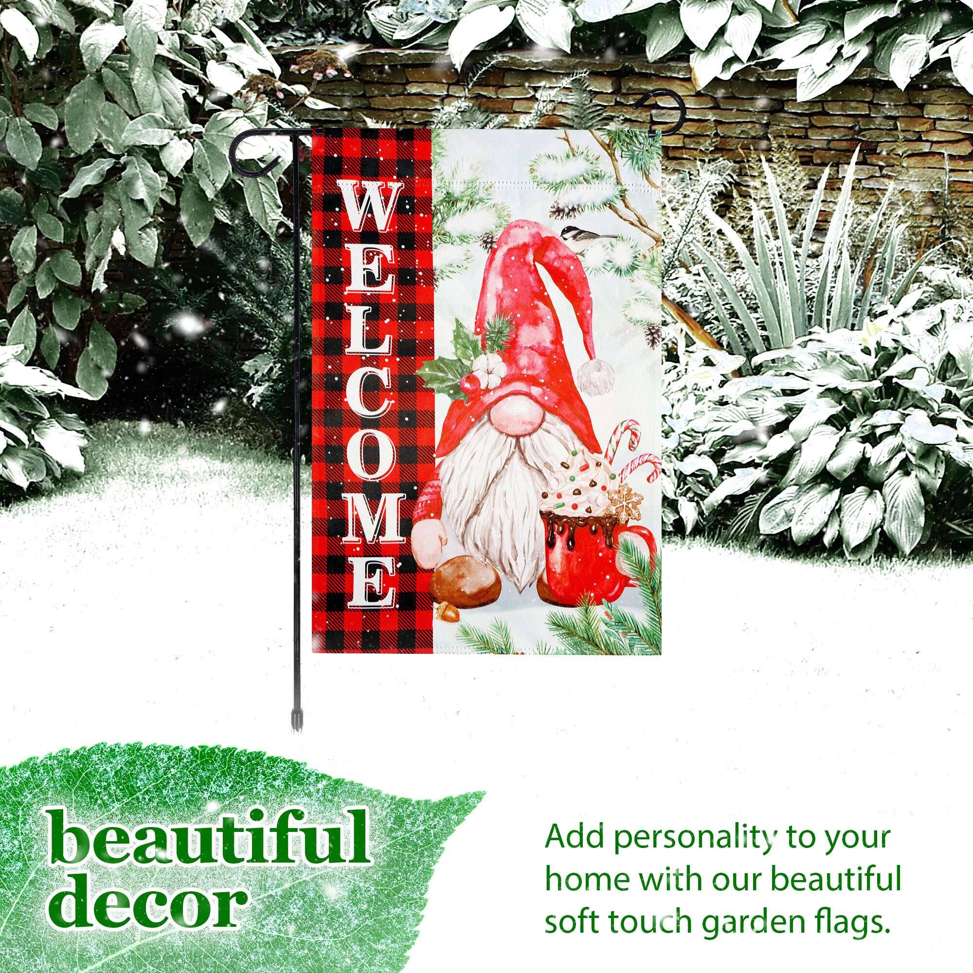 WELCOME beautiful decor

Add personality to your home with our beautiful soft touch garden flags.