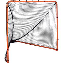 VEVOR - Lacrosse Goal, 6' x 6' Lacrosse Net, Folding Portable Backyard Lacrosse Training Equipment, Steel Frame Training Net - Orange