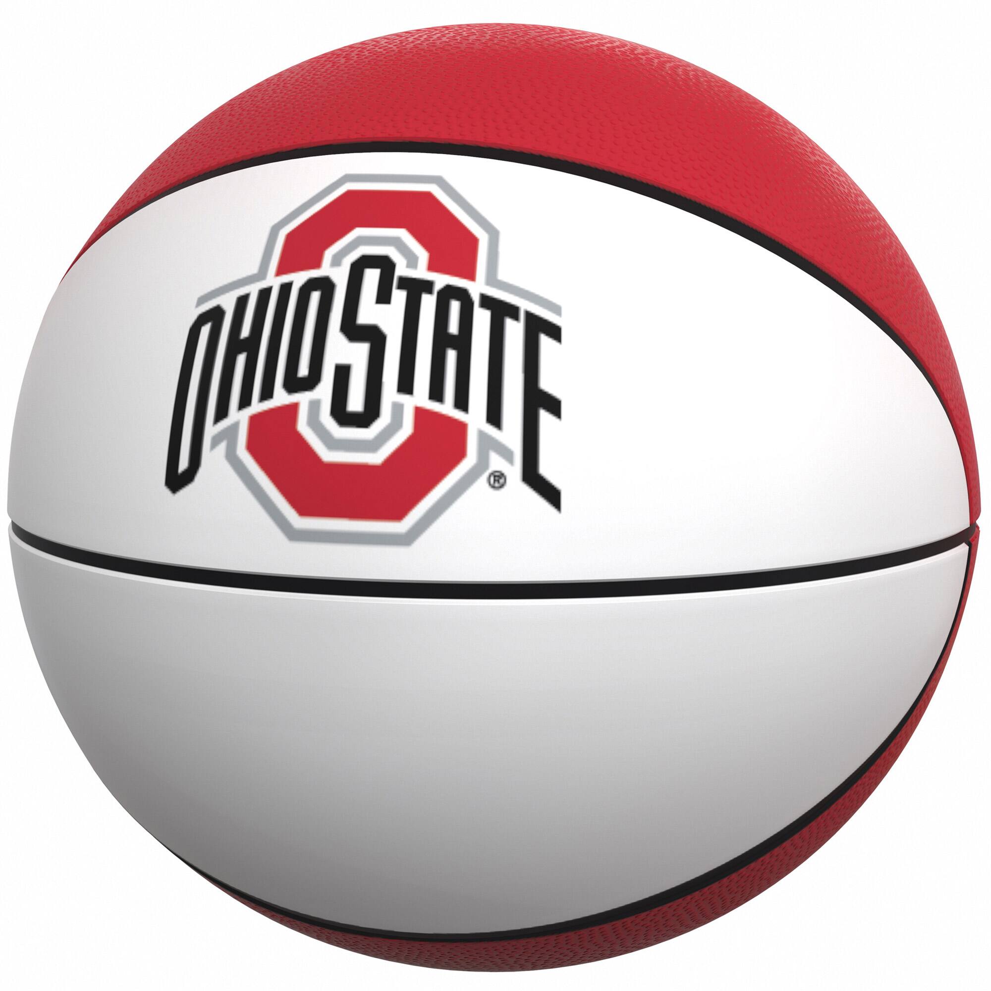 Front. Logo Brands - Ohio State Buckeyes Official-Size Autograph Basketball - Multicolor.