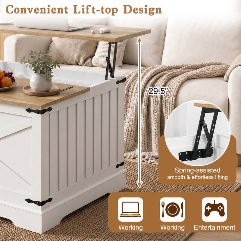 Convenient Lift-top Design

29.5"

Spring-assisted smooth & effortless lifting

Working
Working
Entertainment
