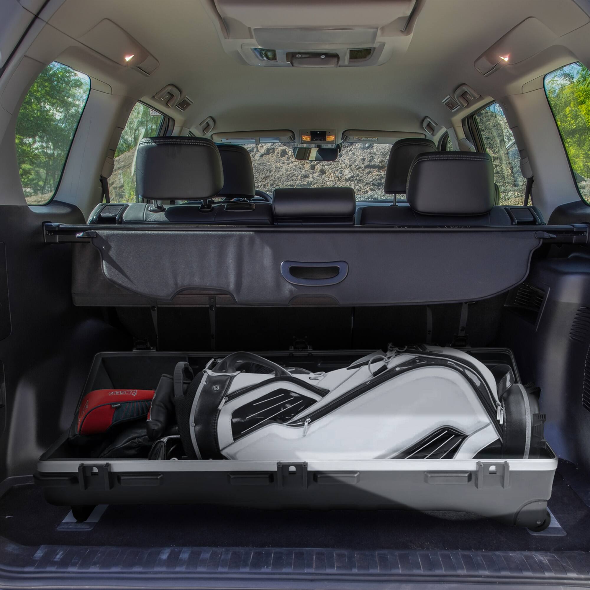 Alt View 3. SKB - SKB Cases ATA Staff Pro XL Hard Plastic Storage Wheeled Cart Golf Travel Case - Black.