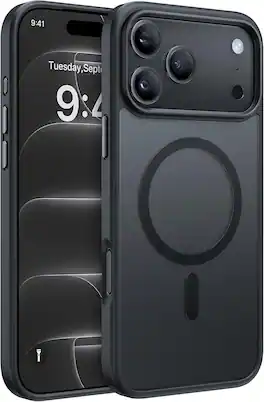 Core Tech - Magnetic Translucent Matte Case Compatible with Apple iPhone 18 Pro Max - Black