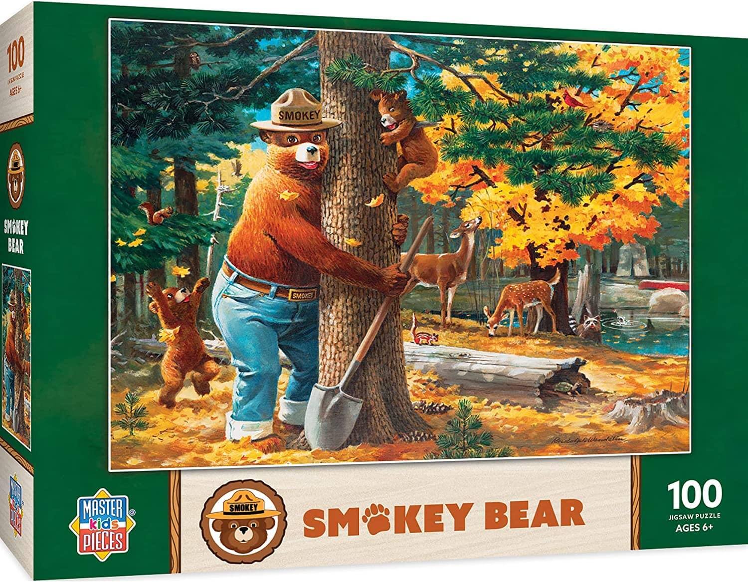 100 JIGSAW PUZZLE  
AGES 6+  

SMOKEY BEAR  

MASTER KIDS PIECES  

SMOKEY BEAR