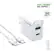FAST CHARGE WALL CHARGER 30W PD&QC FAST CHARGE 30 WATT S ESOULK GaN 30W QC S ESOULK S BEOU PD UaN Higher Efficiency & Less Heat Voltage Protection Over-Heating Safe Charging