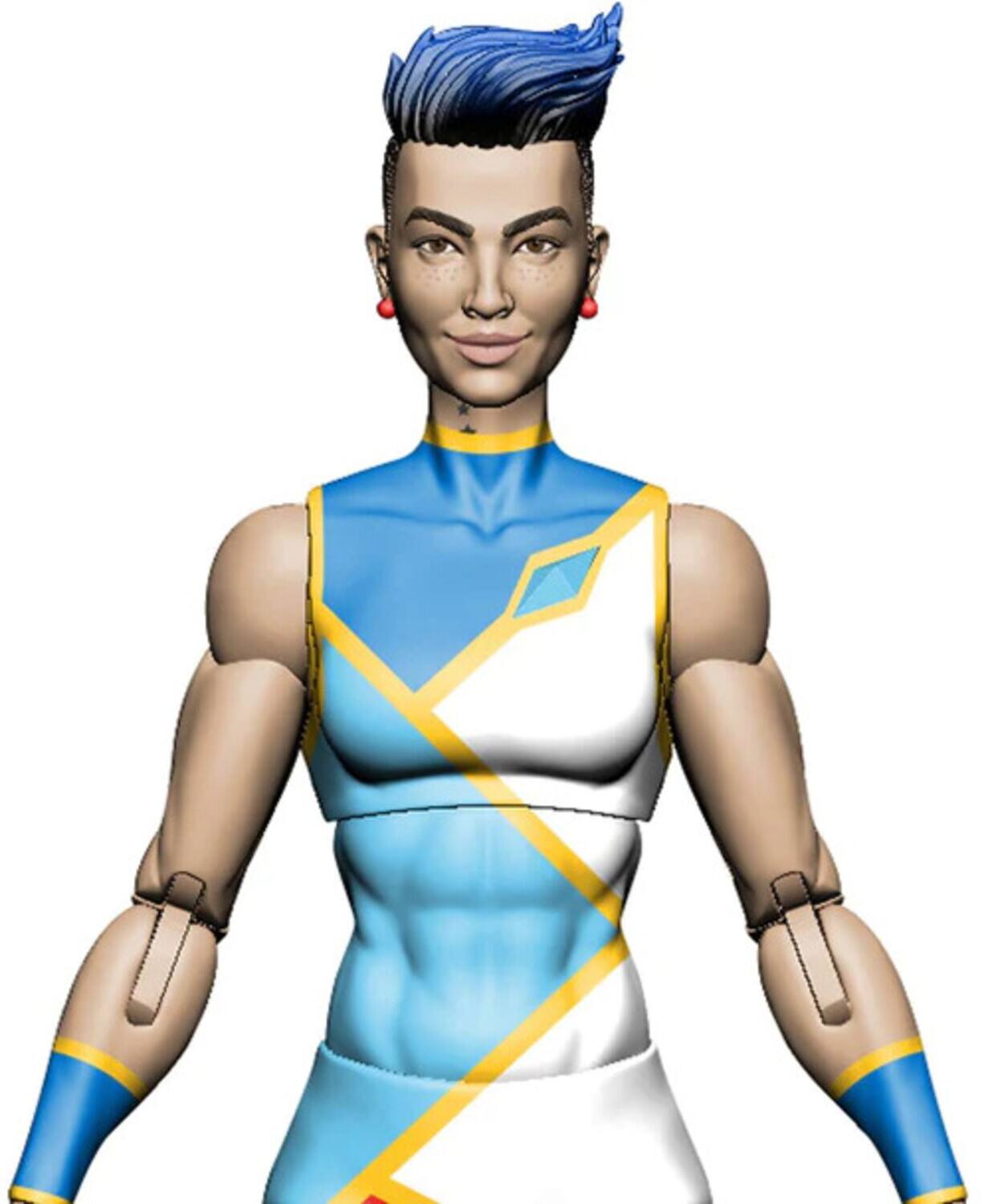 Alt View 4. PopMarket - Boss Fight Studio - La Borinquena - Wv1 Luz La Luminosa 1/12 Scale Action Figure   - Collectibles - Multicolor.