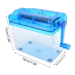 Loheer - Mini Manual Shredder Portable Hand Shredder A6 Paper Desktop Document Straight Cutter for Bills and Receipts