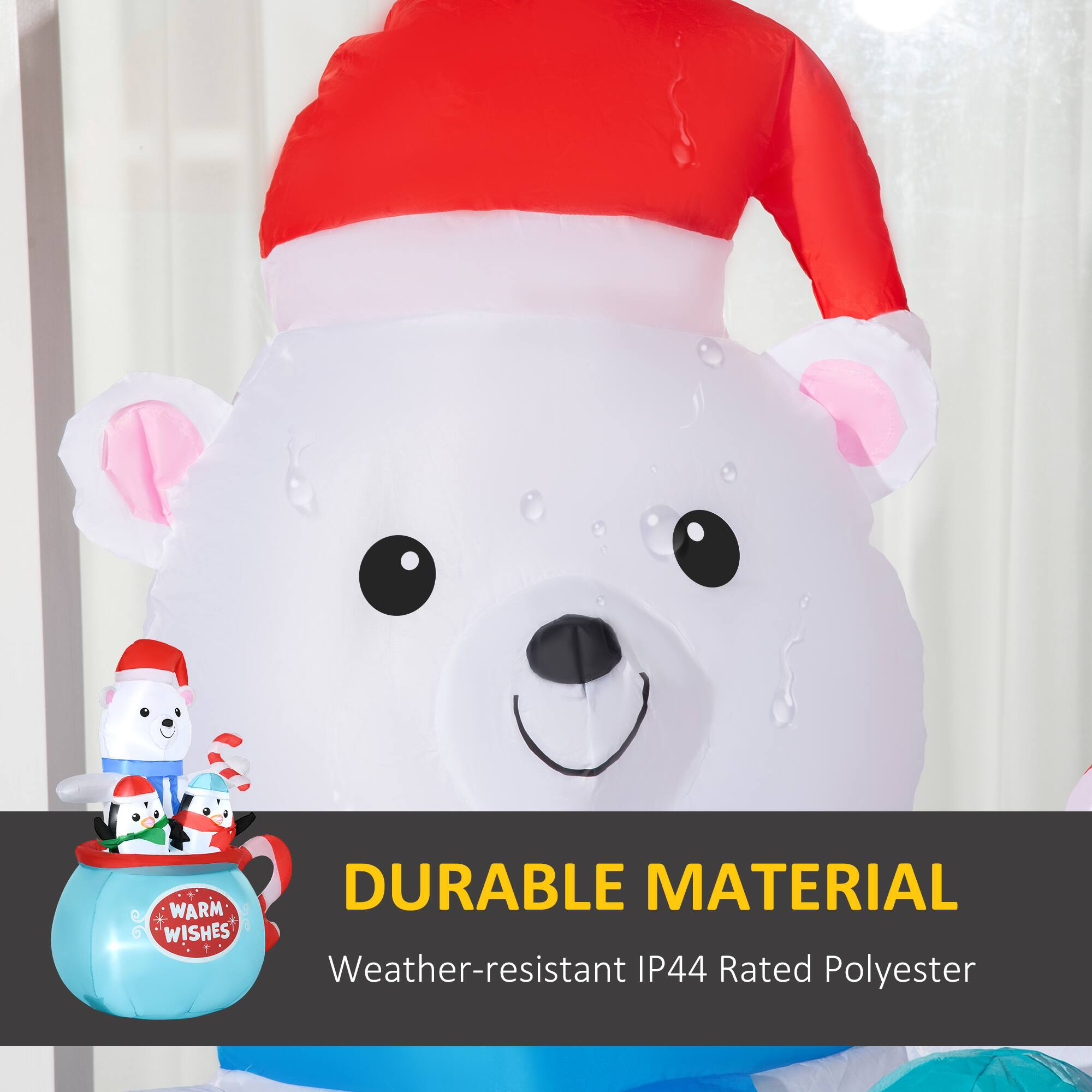 DURABLE MATERIAL  
Weather-resistant IP44 Rated Polyester