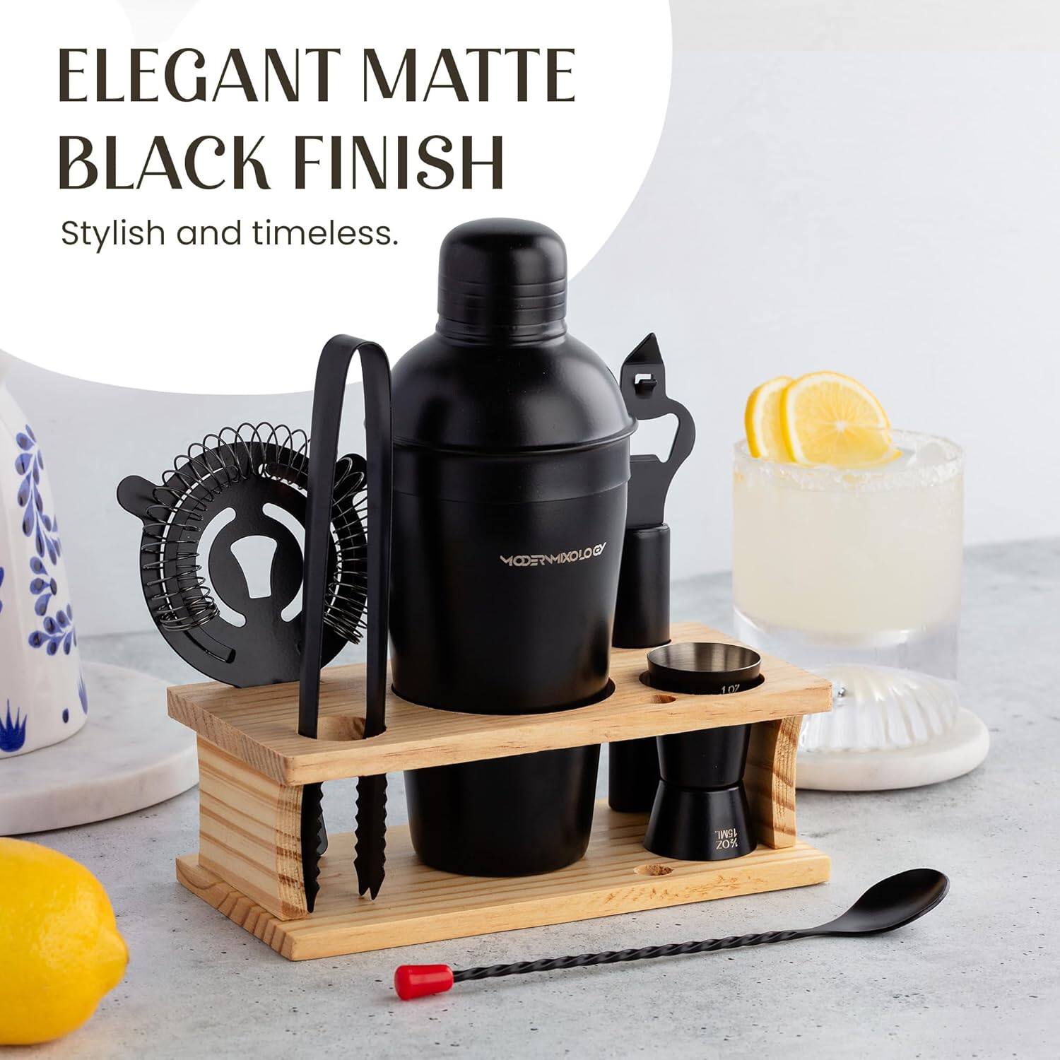 ELEGANT MATTE BLACK FINISH  
Stylish and timeless.