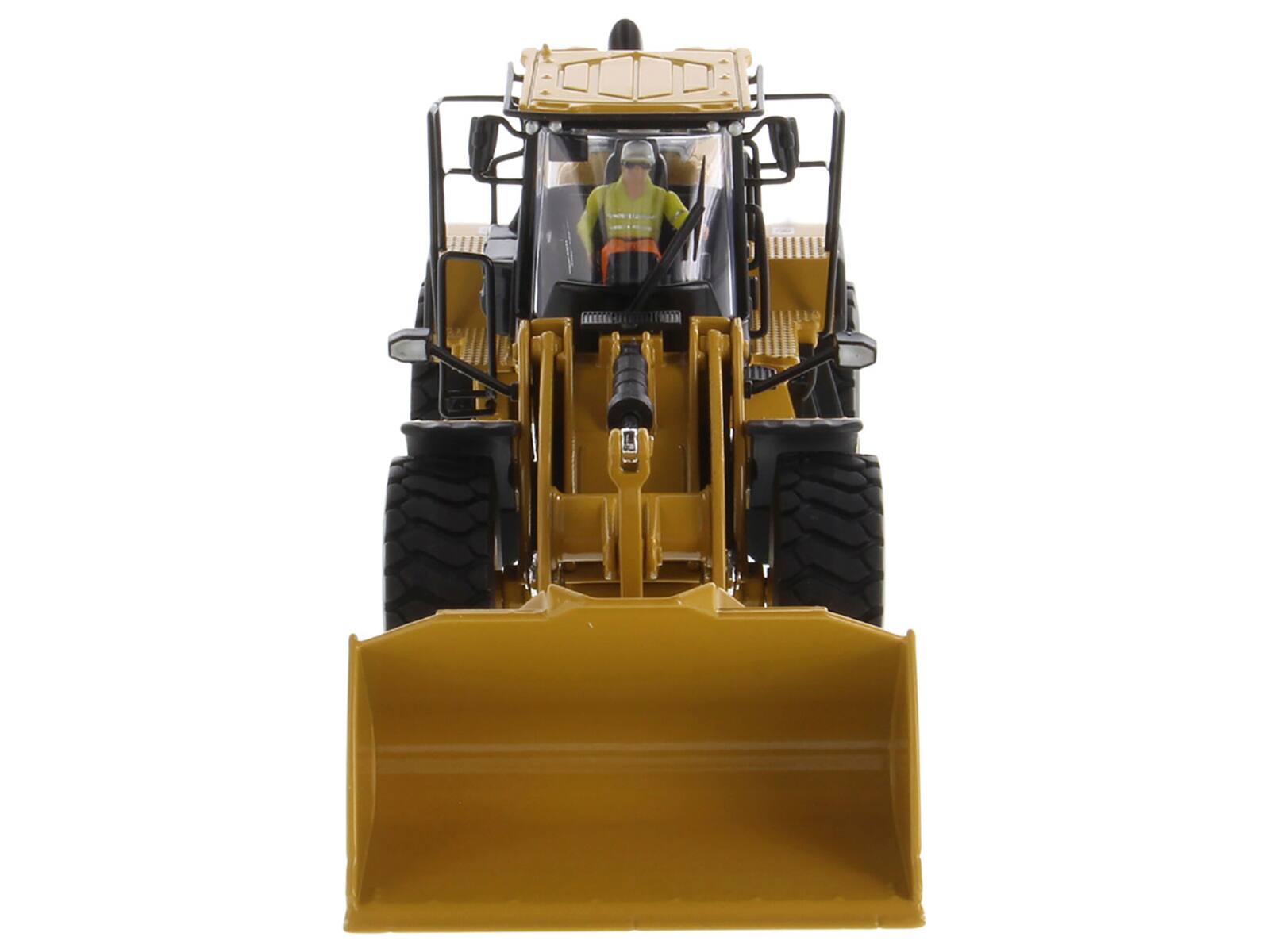 Alt View 4. Diecast Masters - CAT Caterpillar 972 XE Wheel Loader Yellow with Operator "High Line Series" 1/50 Diecast Model by Diecast Masters.
