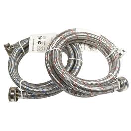HQRP - Stainless Steel Braided Washing Machine Hose Set 4 ft Burst Proof 3/4 in FGH 2 Pack for Whirlpool Maytag Samsung LG