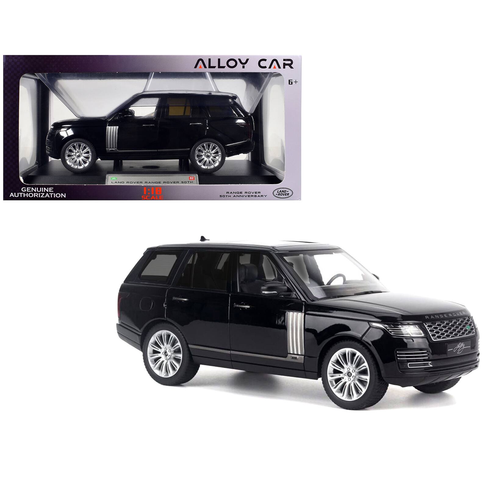 ALLOY CAR  
6+  
GENUINE AUTHORIZATION  
1:18 SCALE  
LAND ROVER RANGE ROVER SOTH ANNIVERSARY  
RANGEROVER
