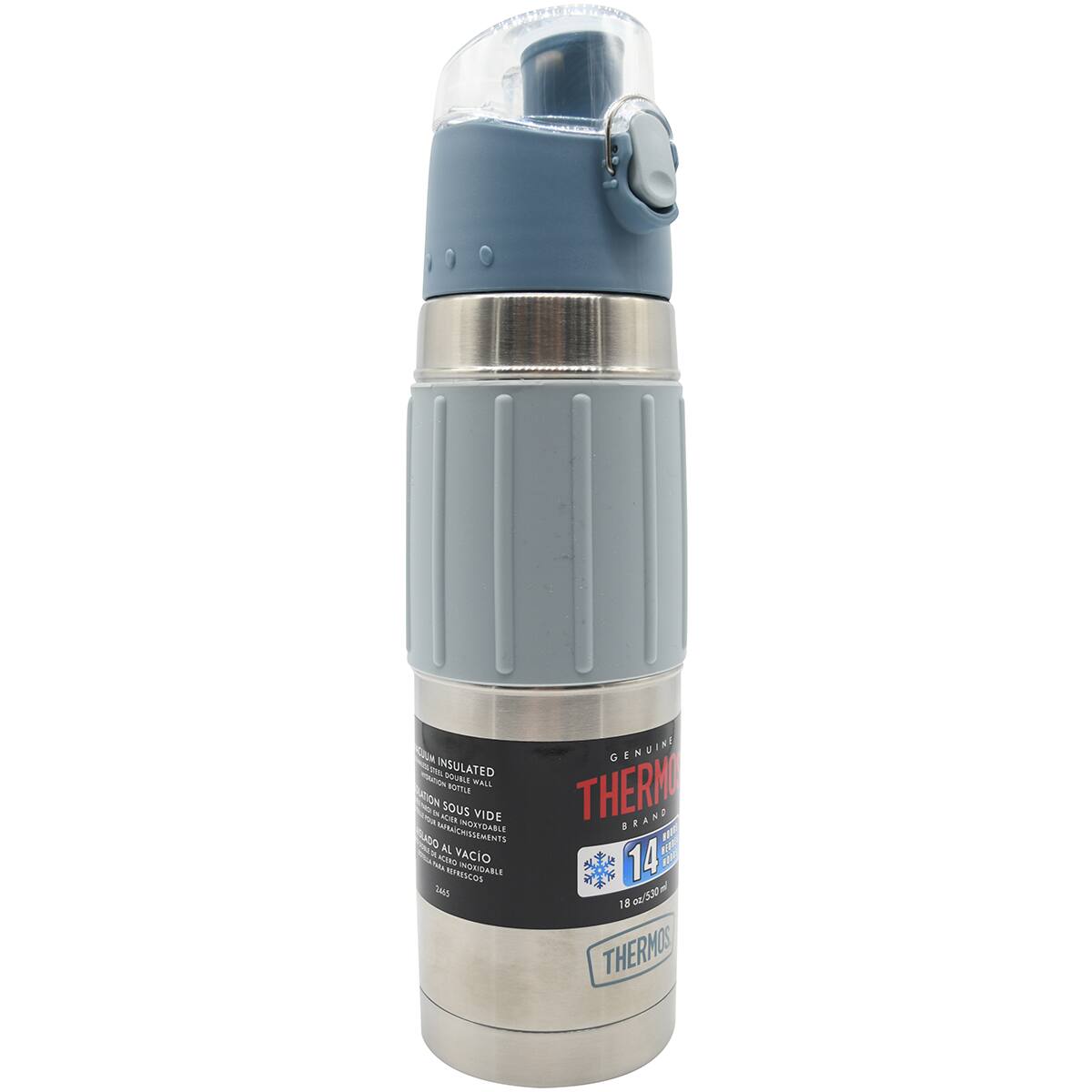 PTANON Su A - INSULATED PURLE INON NOTTIE mELL ION sous - VIDE ALAN 2S0 ORSSEMENTS AL VACIO AL AS REMESCOS IOM Sl GENUINE THERMO BRAND A A 14 NC - an 3AP 18 THERMOS