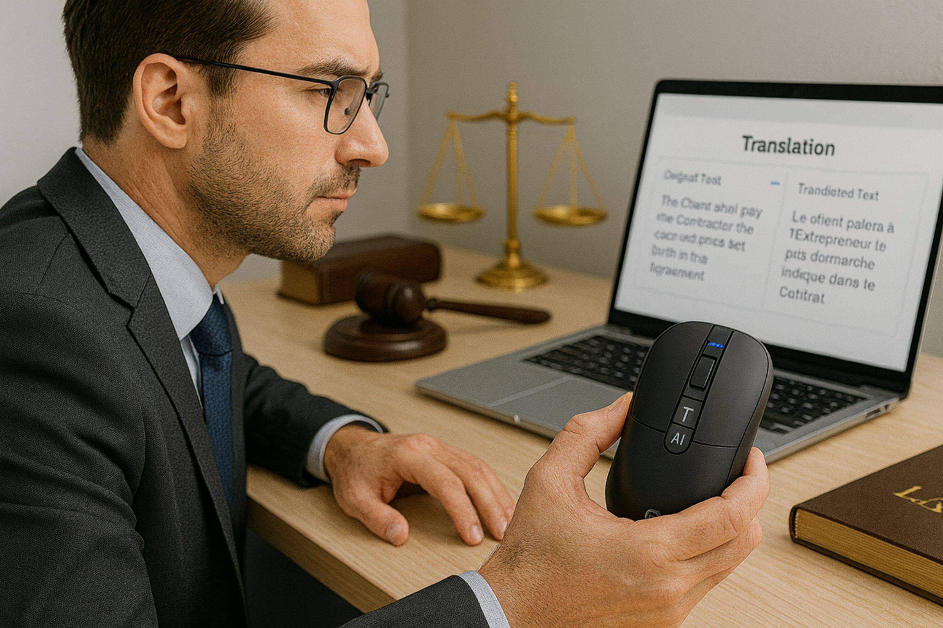 TESSGIFT AI Mouse ブラック Tess Gift® AI Voice Mouse | Your Revolutionize Assistant