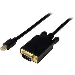 StarTech.com - 10 ft Mini DisplayPort™ to VGA Adapter Converter Cable - mDP to VGA 1920x1200 - Black