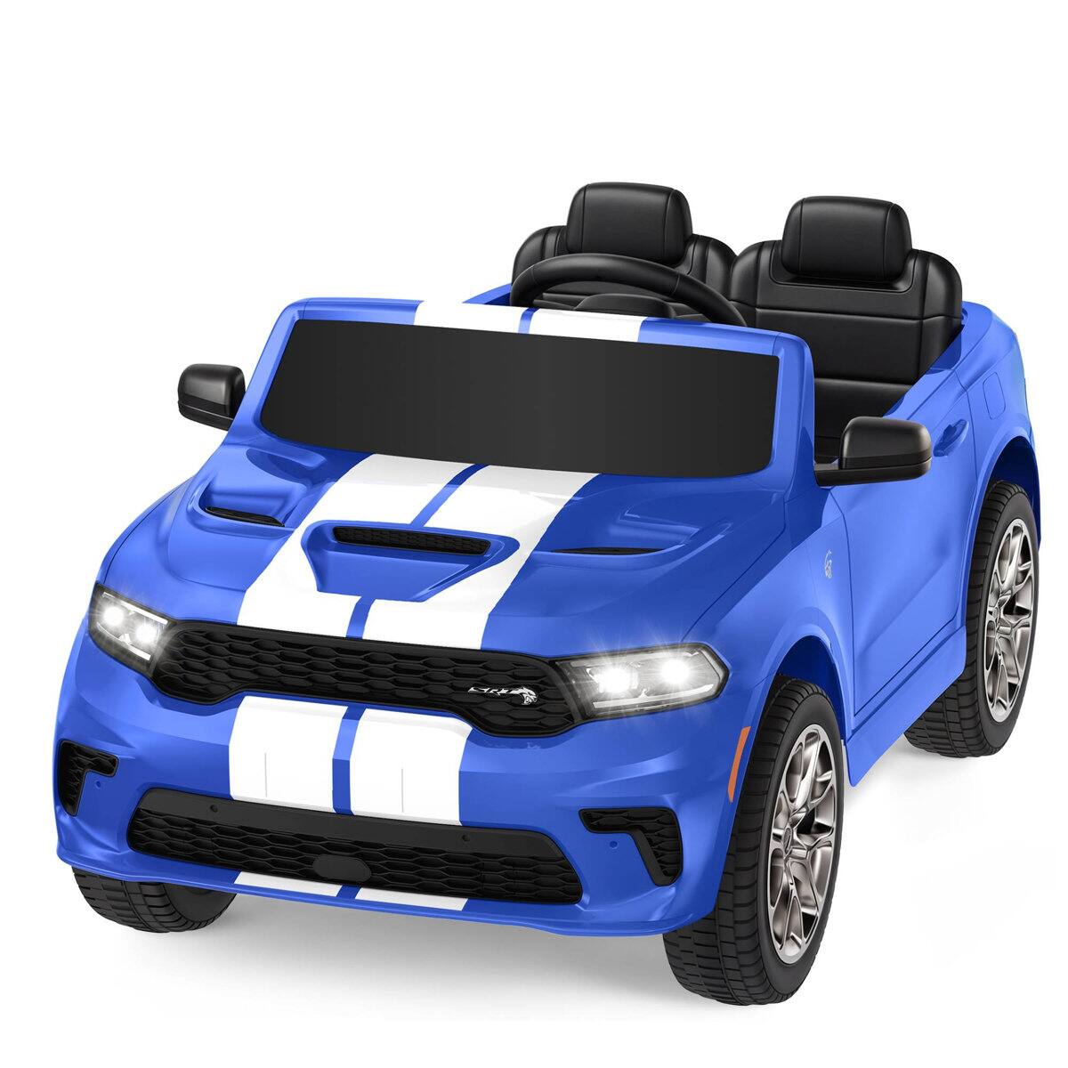 Aikidkit - Licensed Dodge 24V Ride-On Truck 2-Seater 5 km/h Parent Remote 200W Motor 3 Speeds 66 lbs Adjustable Bluetooth MP3 - Blue price history on PriceWatchPro