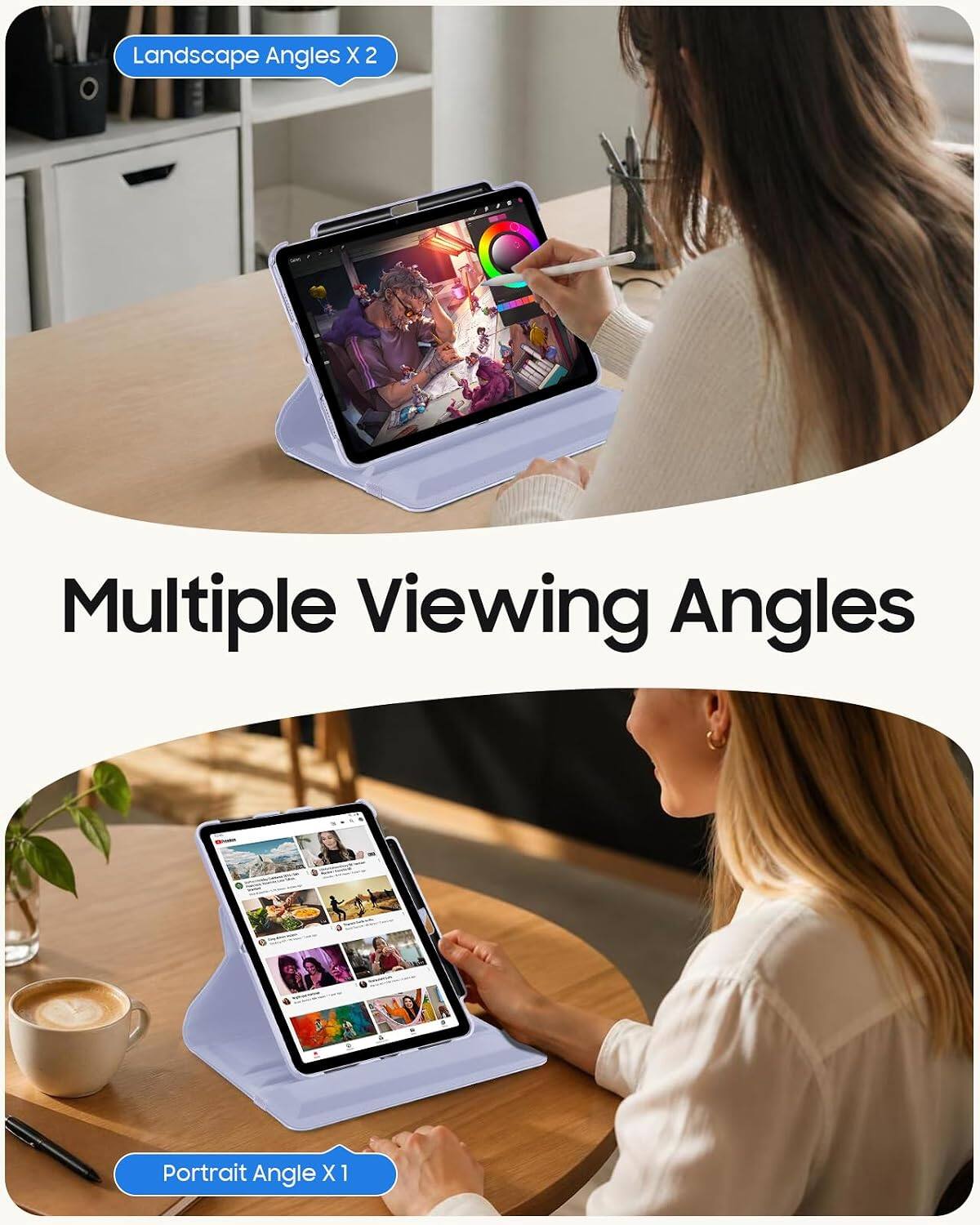Landscape Angles X2  
Multiple Viewing Angles  
Portrait Angle X1