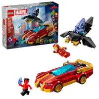 LEGO - Marvel Iron Man Car & Black Panther vs. Red Hulk Super Hero Building Toy 76310 - Front_Zoom