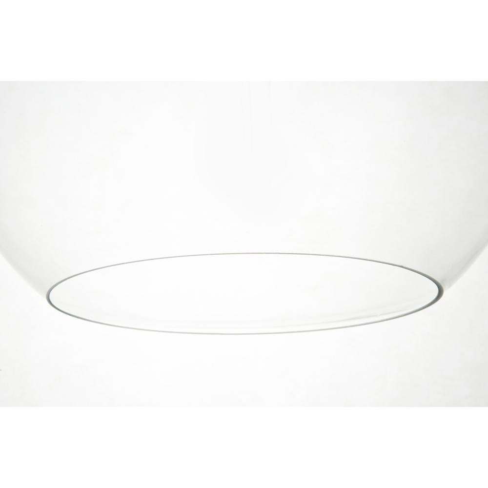 Alt View 1. Living District - Baxter 1 Light Chrome Pendant With Clear Glass - Chrome And Clear.