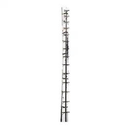 Hawk - Traction 20 Feet Stacking Mud Stick with Dual Sided Non Slip Steps - Black