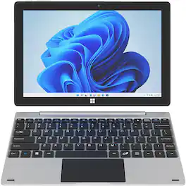 Supersonic - 10.1” Tablet with Detachable Keyboard - Black
