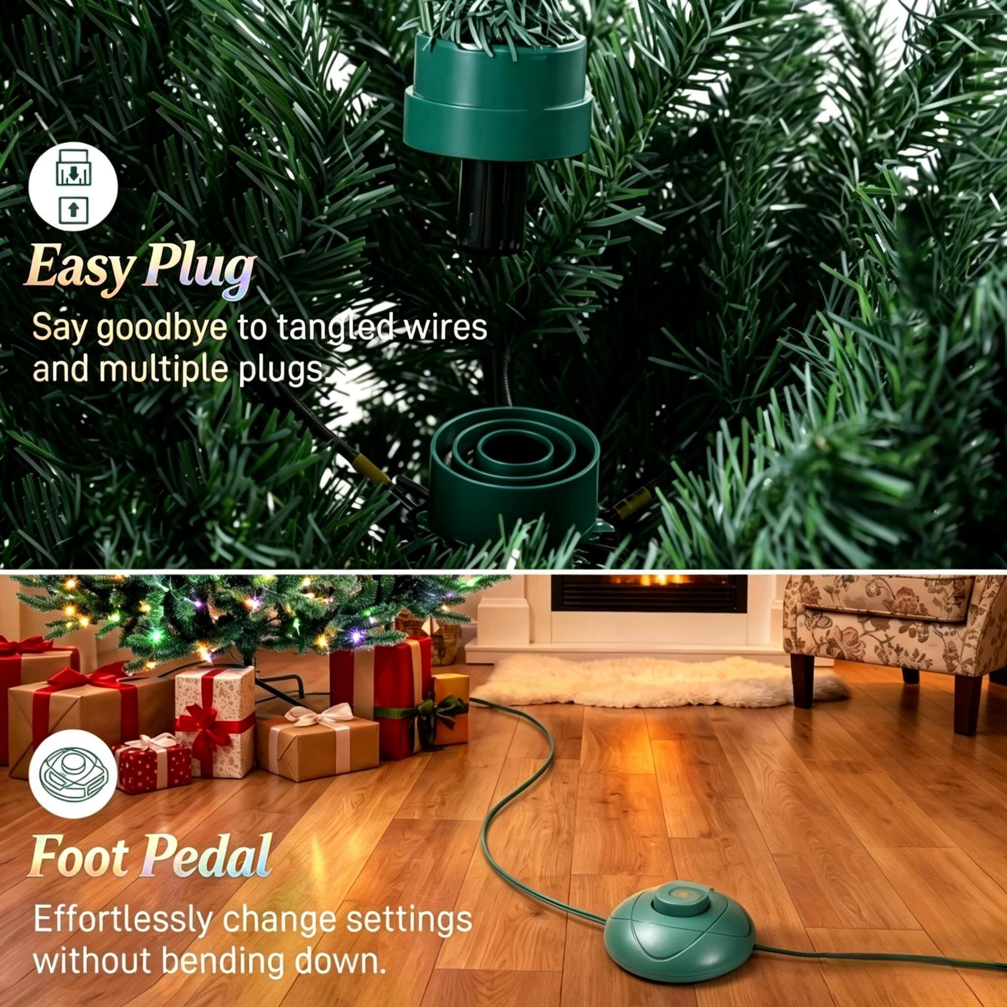 Easy Plug  
Say goodbye to tangled wires and multiple plugs

Foot Pedal  
Effortlessly change settings without bending down.