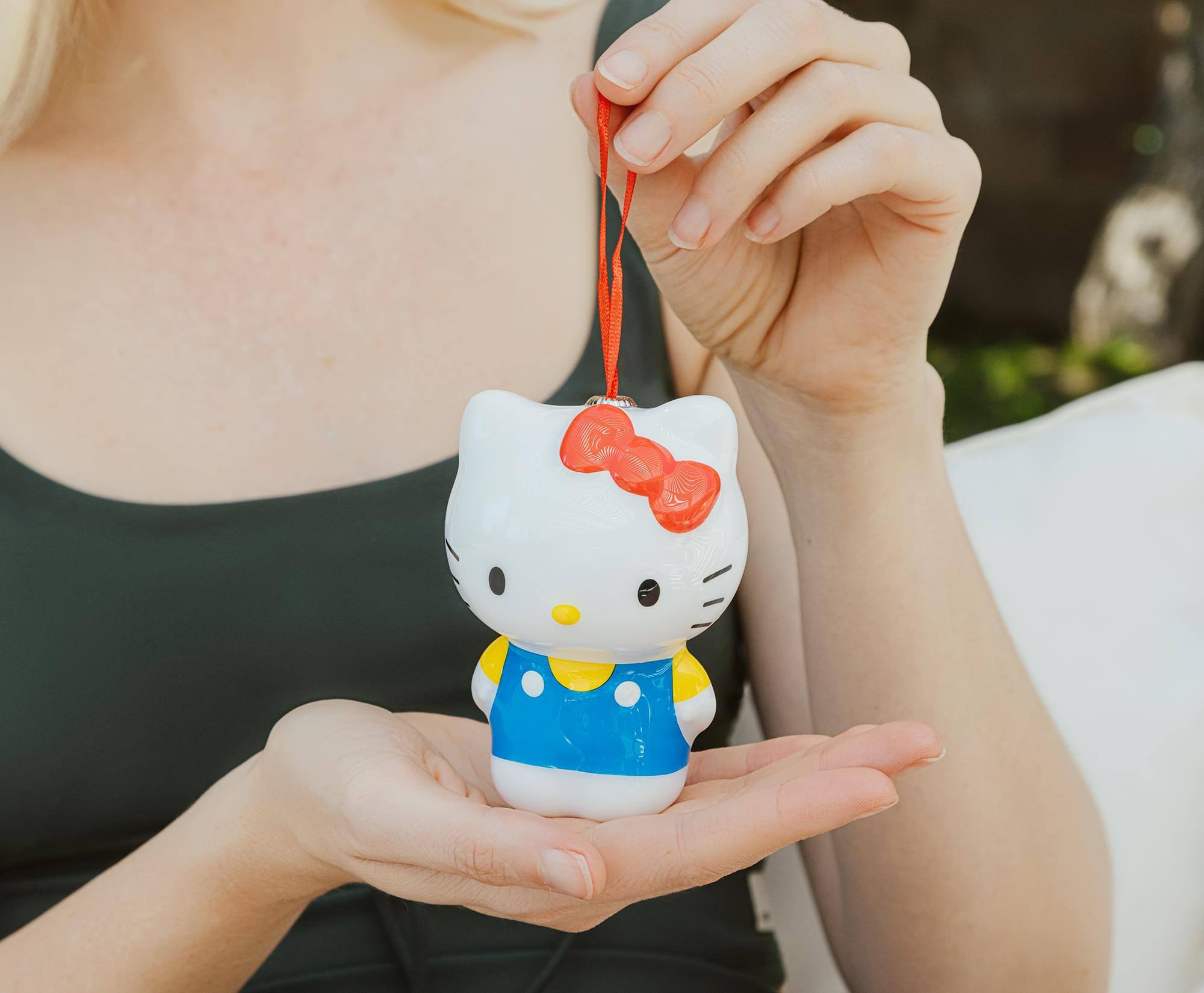 Alt View 2. Surreal Entertainment - Sanrio Hello Kitty 4-Inch Shatterproof Decoupage Ornament - Multi-Color.