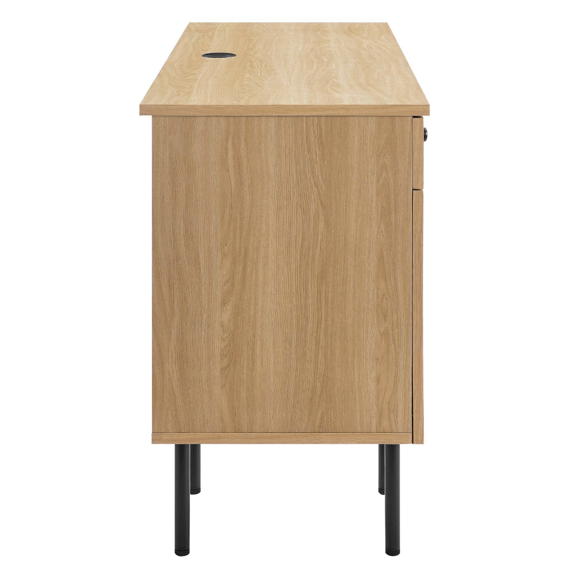 Alt View 1. Modway - Chaucer Office Desk by Modway - Oak.
