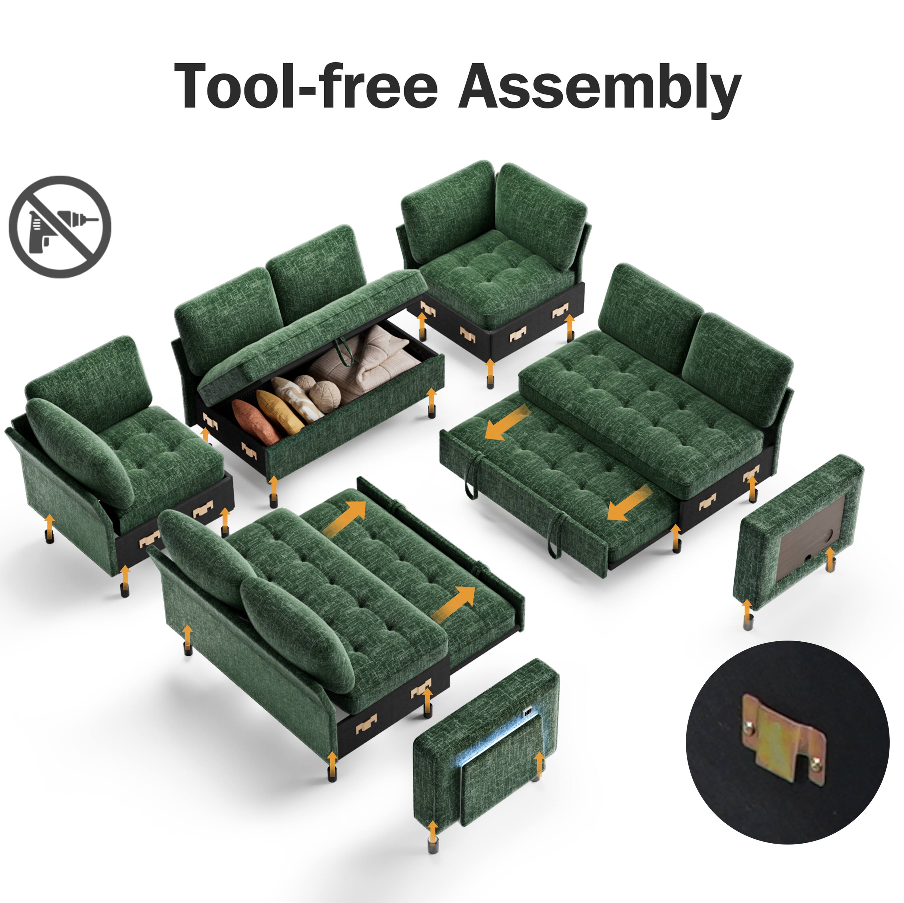 Tool-free Assembly