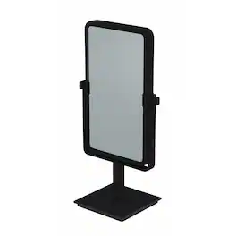 Aptations - Rectangular Standing Mirror (10" x 6") - 1X & 3X Magnification - Matte Black