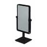 Aptations - Rectangular Standing Mirror (10" x 6") - 1X & 3X Magnification - Matte Black