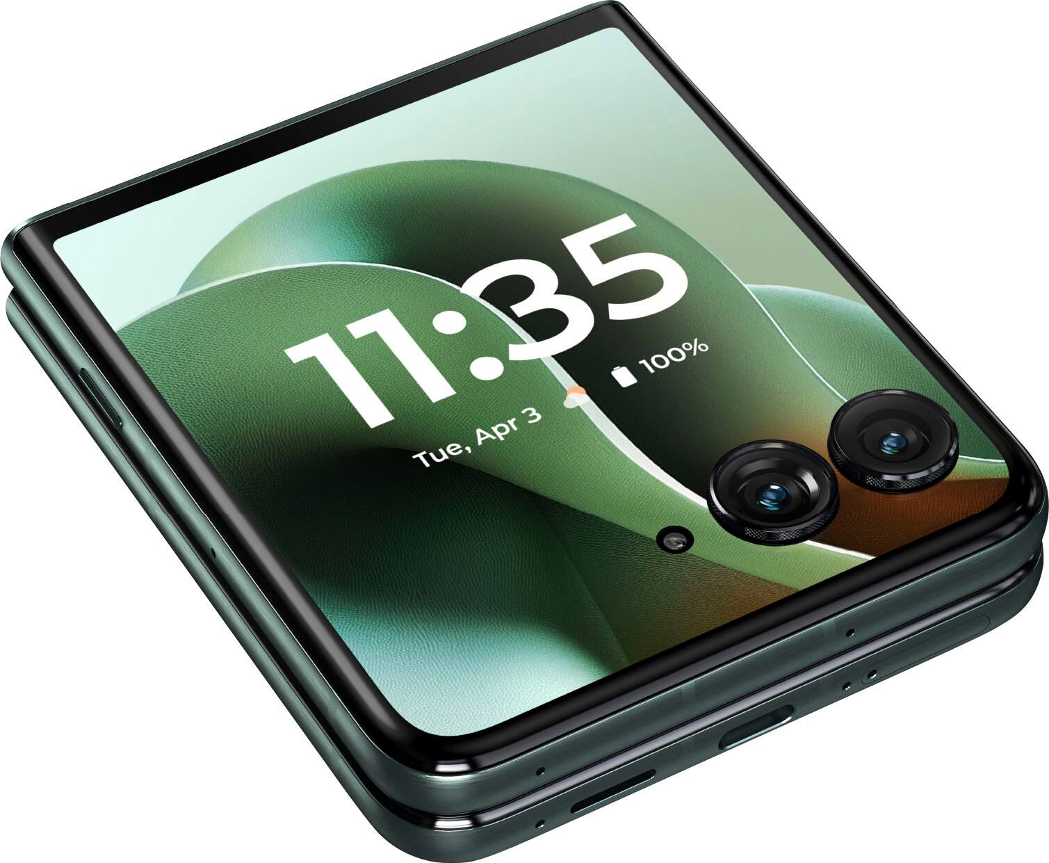 The text on the image reads "11:35 Tue, Apr 3 100%."