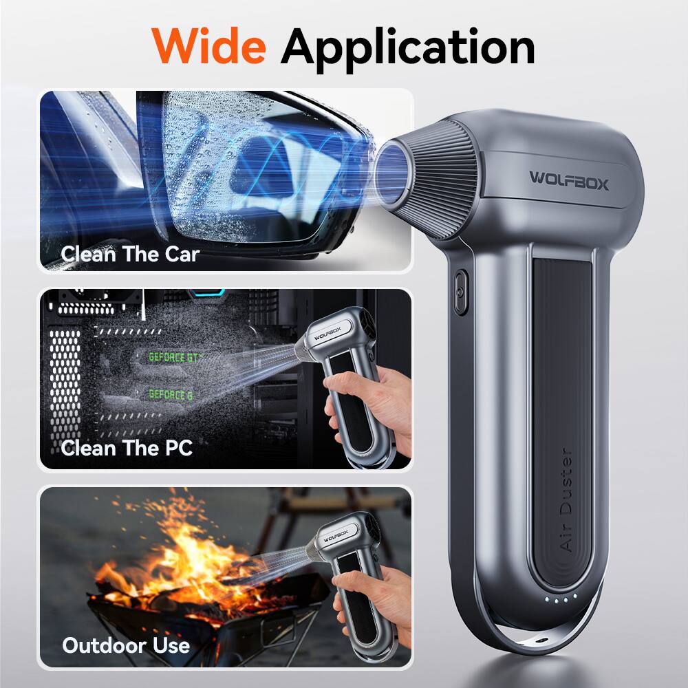 Wide Application  
WOLFBOX  
Clean The Car  
GEFORCE GT  
GEFORCE G  
Clean The PC  
Duster Air Outdoor Use