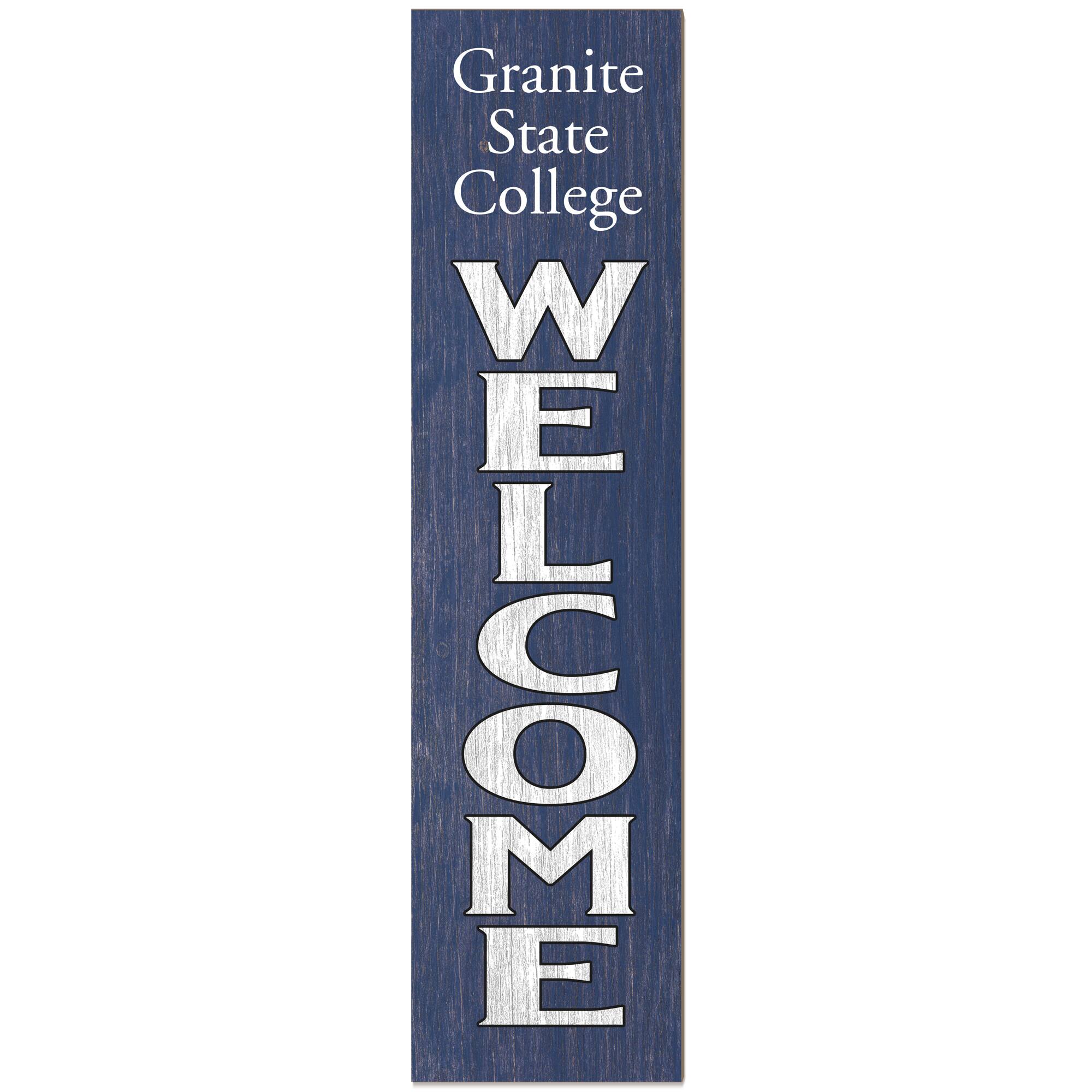 Granite State College 12" x 48" Outdoor Leaner Welcome Sign