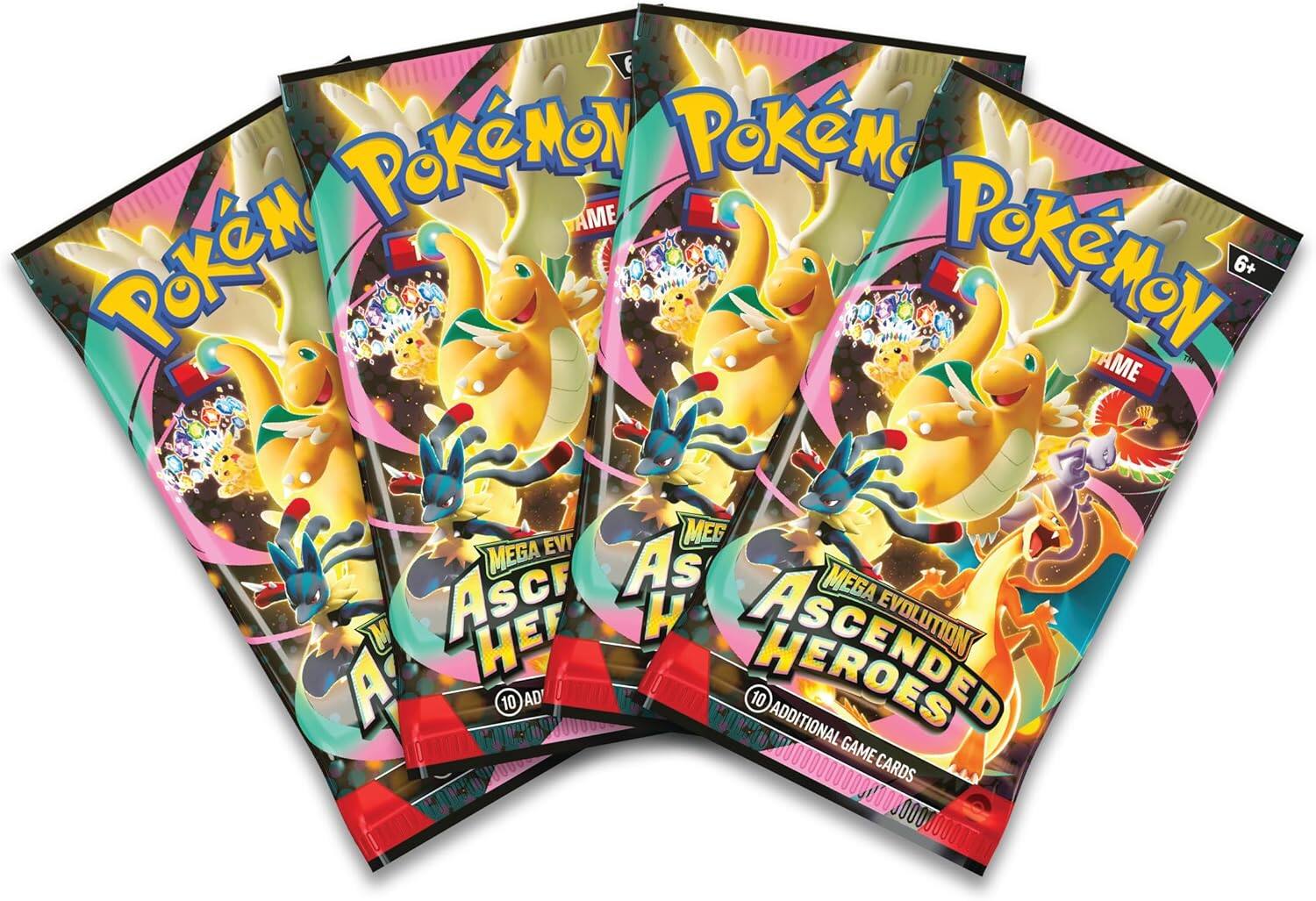 6 Pokémon Pokémon AME Pokémon 6+ AME MEGA MEGA As Ascent MEGA V HE HE EVOLUTION A 10 AD ASCENDS 10 ADDITIONAL GAME CARDS 0000