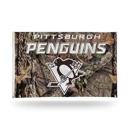 Rico Industries - Pittsburgh Penguins Bold Mossy Oak Camo Design 3x5 Indoor/Outdoor Banner Flag - Multi