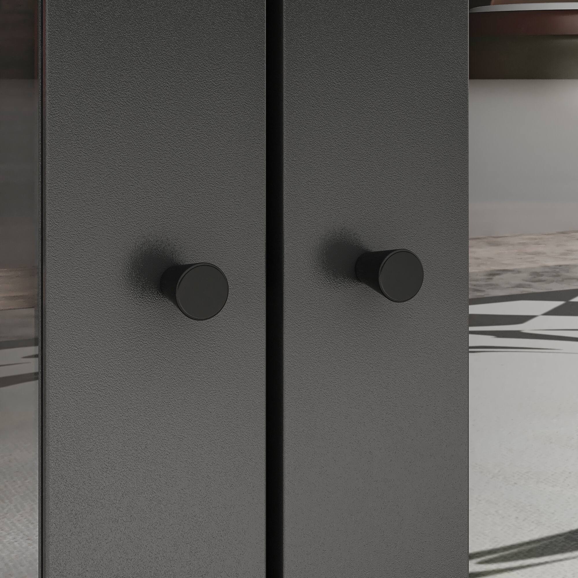 Alt View 4. FUFU & GAGA - FUFU&GAGA Modern Multi - Storage Pantry Cabinet: Stylish Organizer for Kitchen & Dining - Brown.