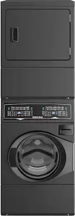 Speed Queen - SF7-Stacked Washer with Gas Dryer - Matte Black