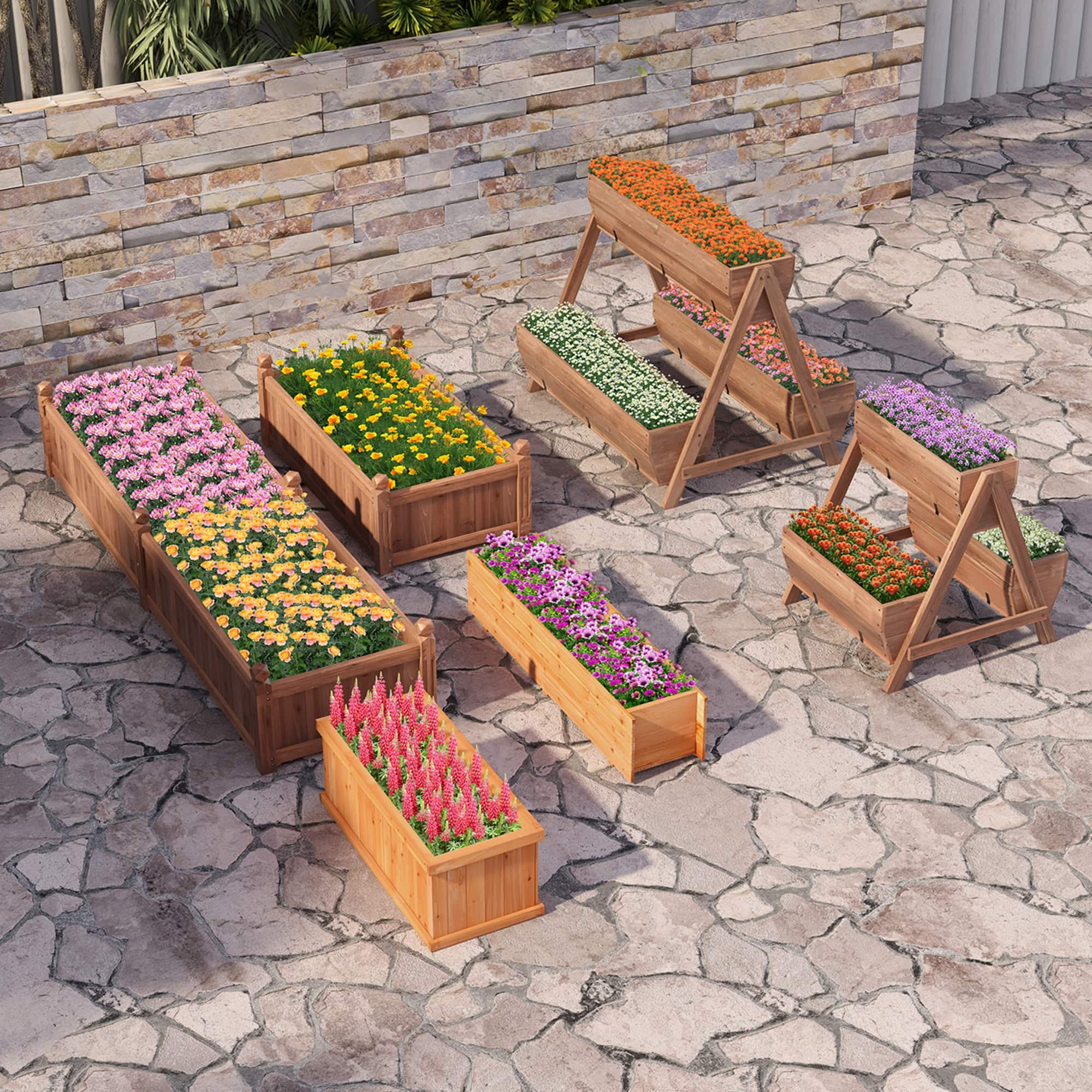 【送料無料】Planter Box/2color Step2 Lakewood Resin Dark Cedar Planter, Choose Type - Samsclub.com