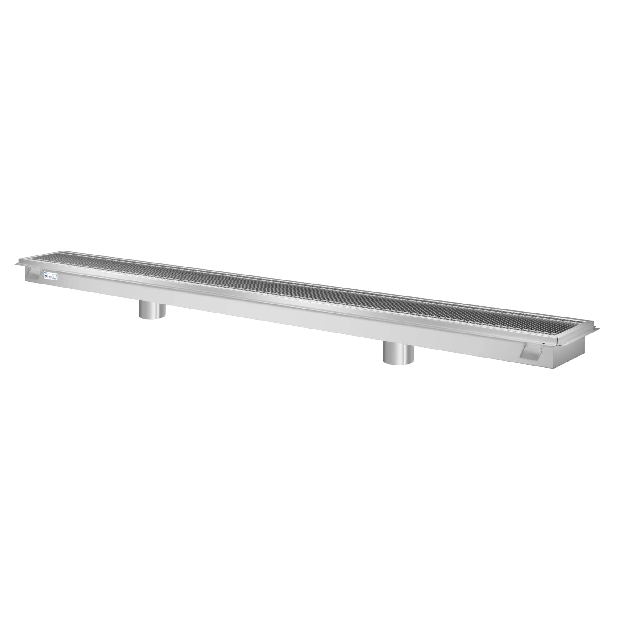 "Koolmore - 12"" x 96"" Floor Trough Drain, 14-Gauge with Subway-Style Grating & Removable Drain Basket, NSF Listed - Stainless Steel" price history on PriceWatchPro
